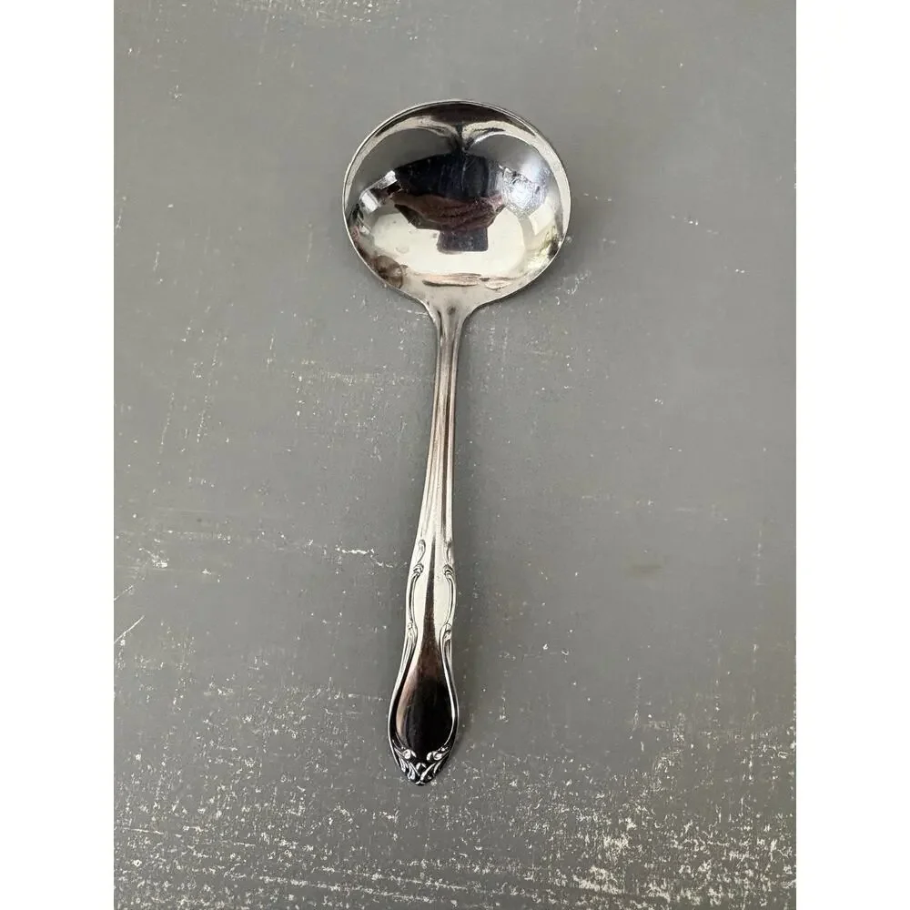 Vintage Rogers Adoration Stainless Gravy Ladle Simeon L & George H Rogers Co